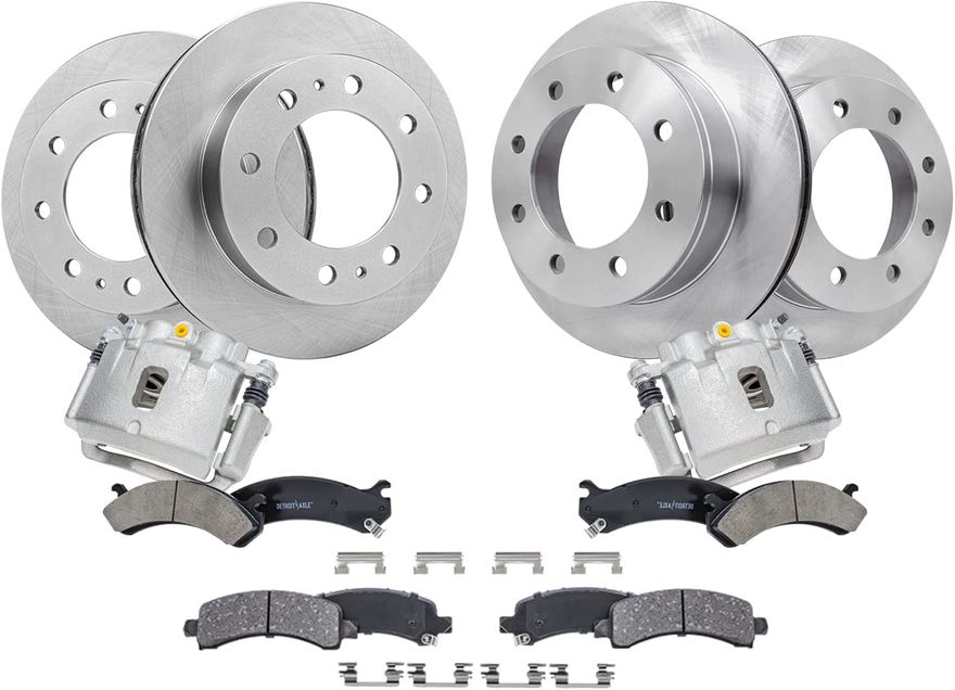 Main Image - Front Rear Rotors Calipers Pads