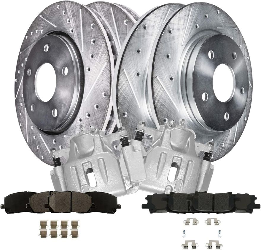 Main Image - Front Rear Rotors Brake Pads