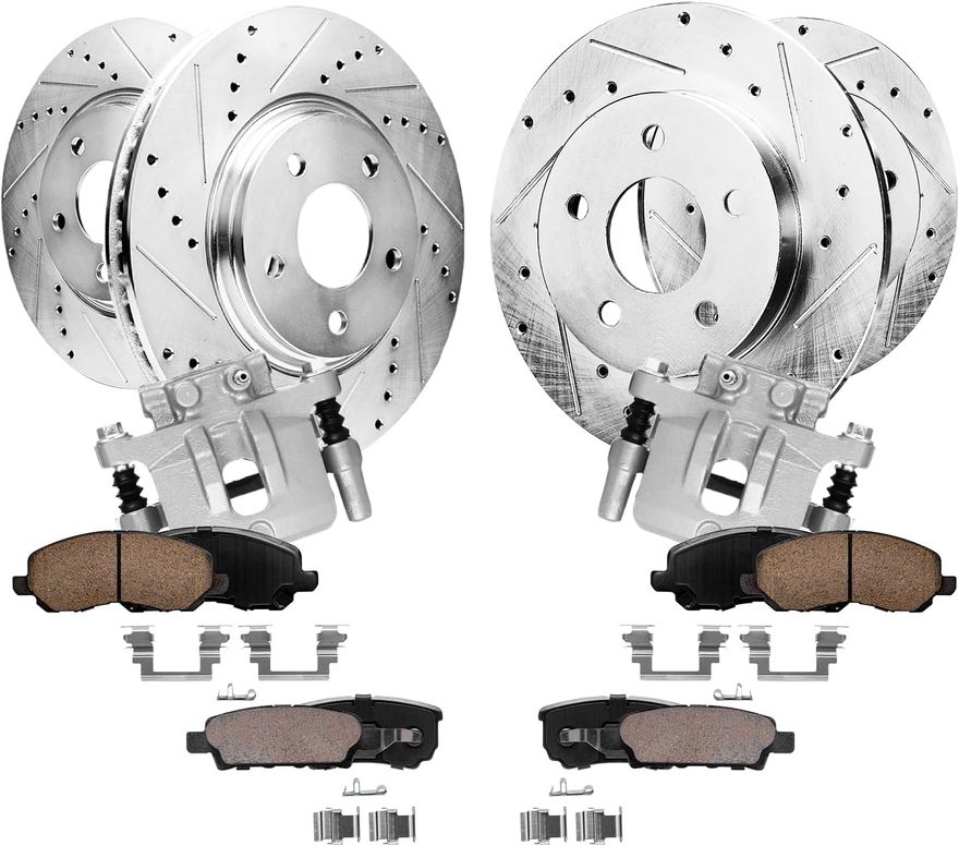 Main Image - Front Rear Rotors Brake Pads