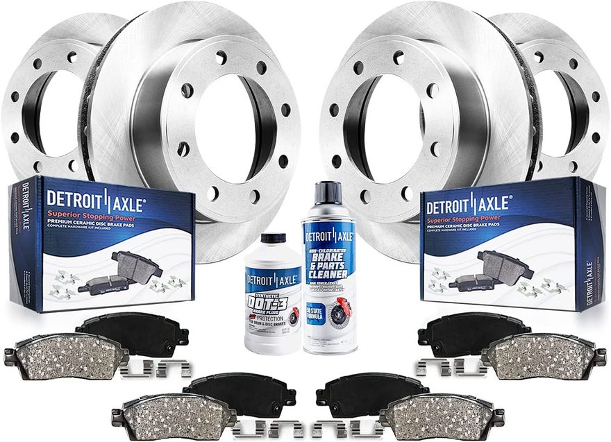 Main Image - Front Rear Brake Rotors Pads