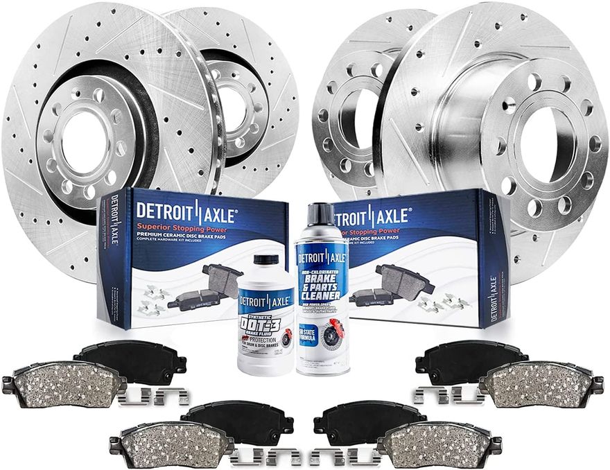 Main Image - Front Rear Rotors Brake Pads