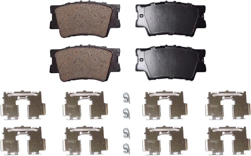 Rear Ceramic Brake Pads - P-1212 x2