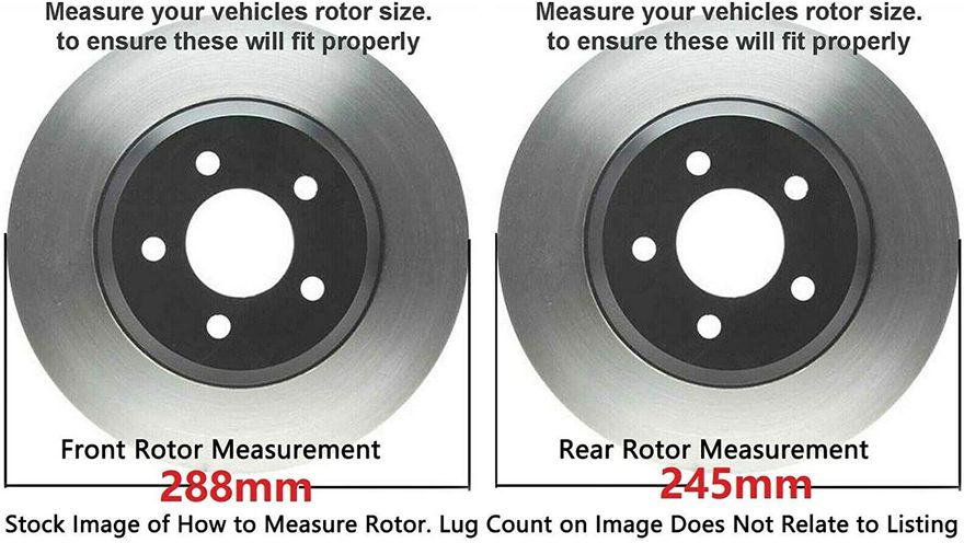 Detroit Axle Brake Kit For Audi A4 Quattro 1996-1999 – Front & Rear Ceramic Pads, Plain Rotors