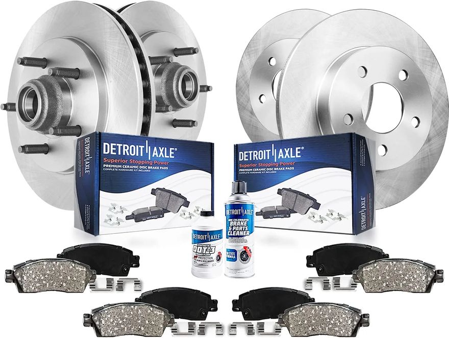 Main Image - Front & Rear Rotors Brake Pads