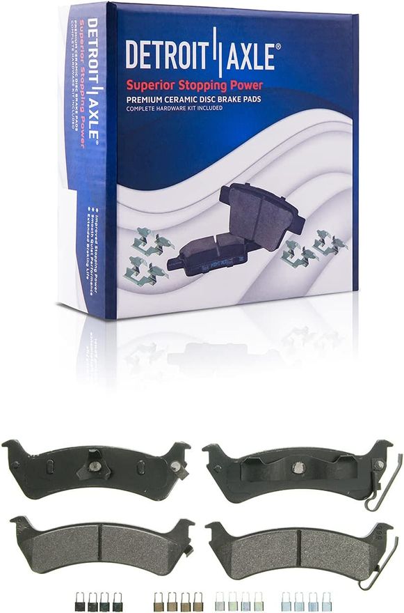 Rear Ceramic Brake Pads - P-666 x2