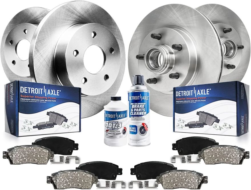 Main Image - Front & Rear Rotors Brake Pads