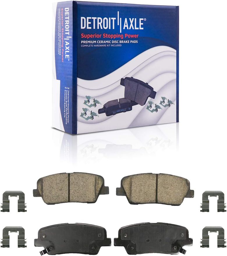 Rear Ceramic Brake Pads - P-1284 x2