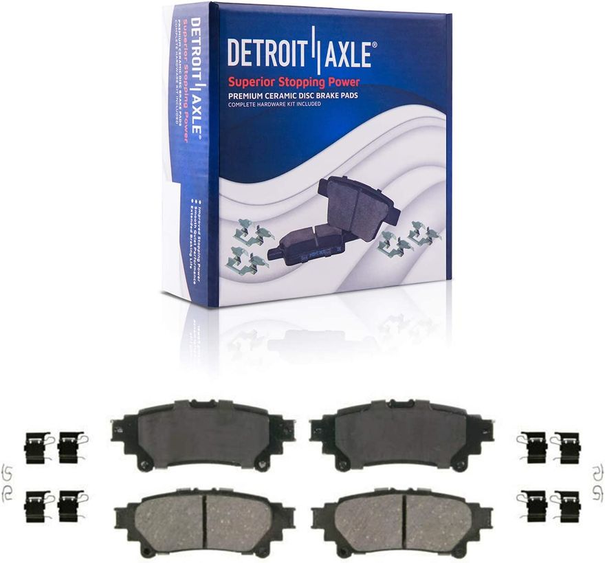 Rear Ceramic Brake Pads - P-1391 x2