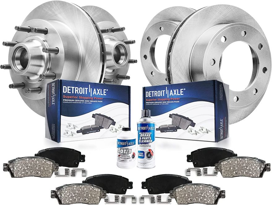 Main Image - Front & Rear Rotors Brake Pads