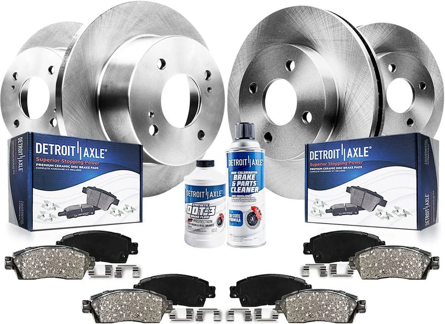 Main Image - Front & Rear Rotors Brake Pads