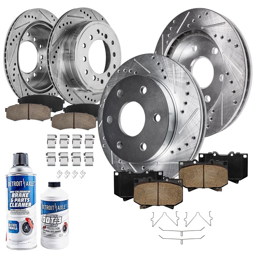 Main Image - Front & Rear Rotors Brake Pads