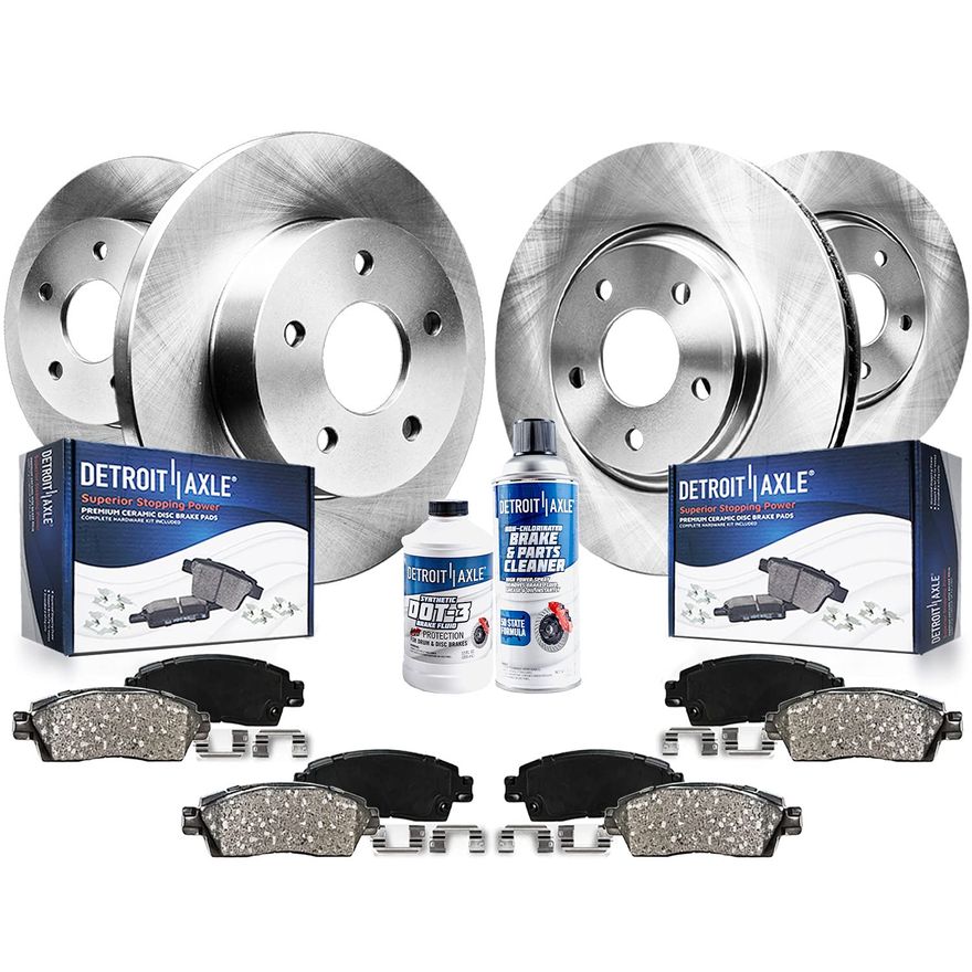 Main Image - Front Rear Rotors Brake Pads Kit
