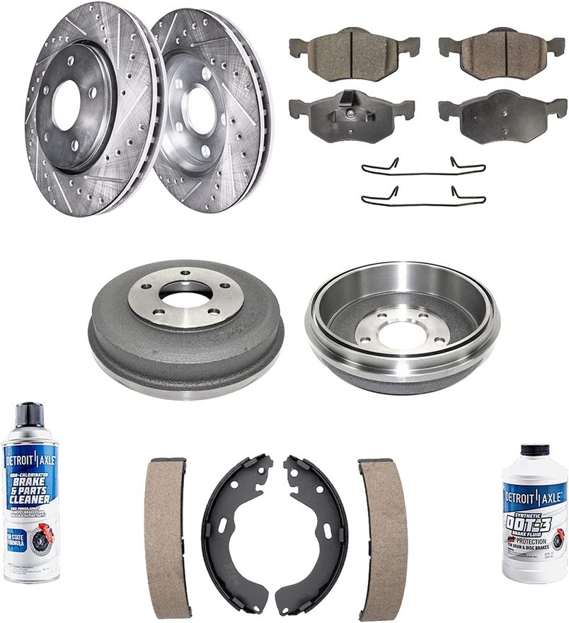 Main Image - Front Drilled Rotors Rear Drums