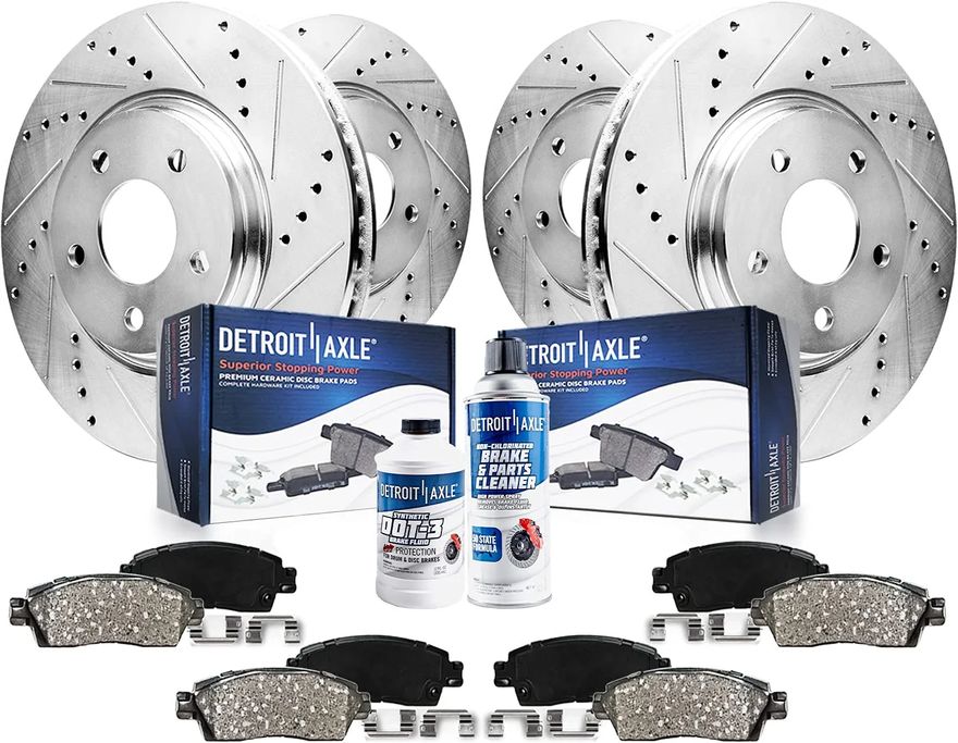 Main Image - Front & Rear Rotors Brake Pads