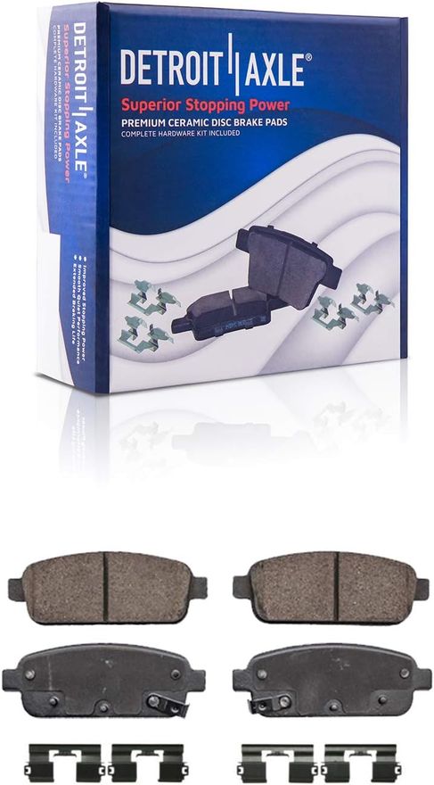 Rear Ceramic Brake Pads - P-1468 x2