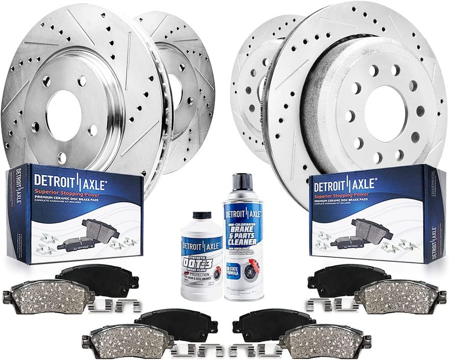 Main Image - Front & Rear Rotors Brake Pads