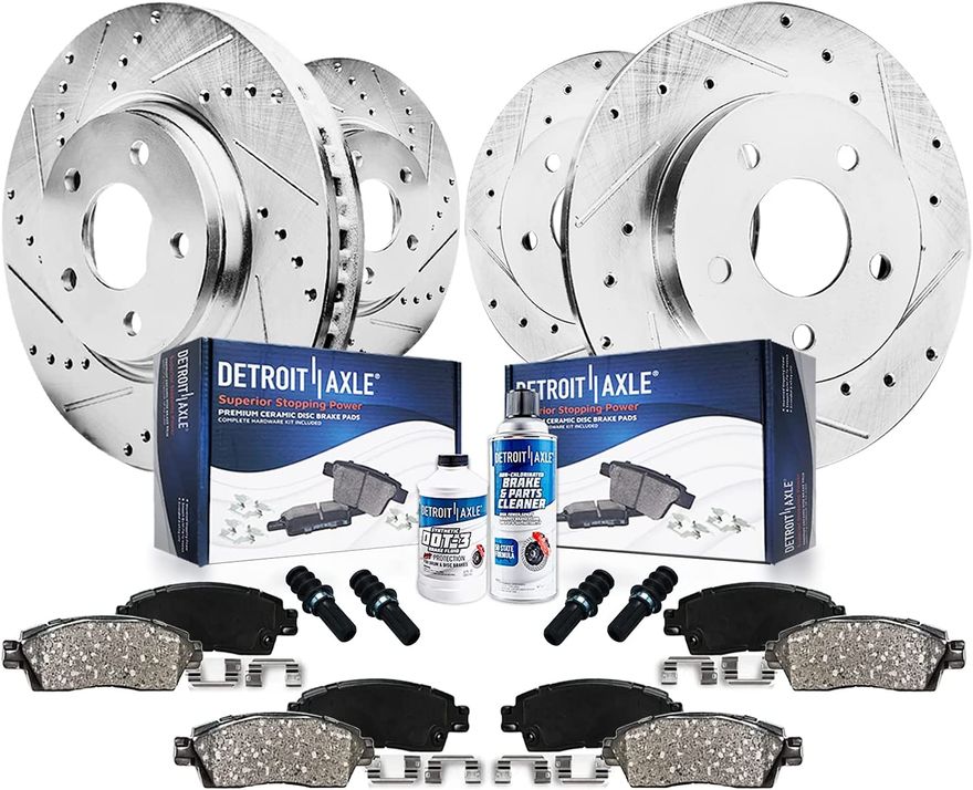 Main Image - Front Rear Rotors Brake Pads