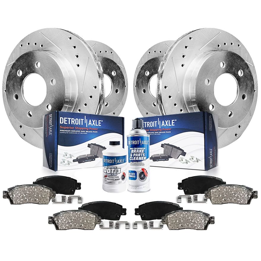 Main Image - Front Rear Rotors Brake Pads