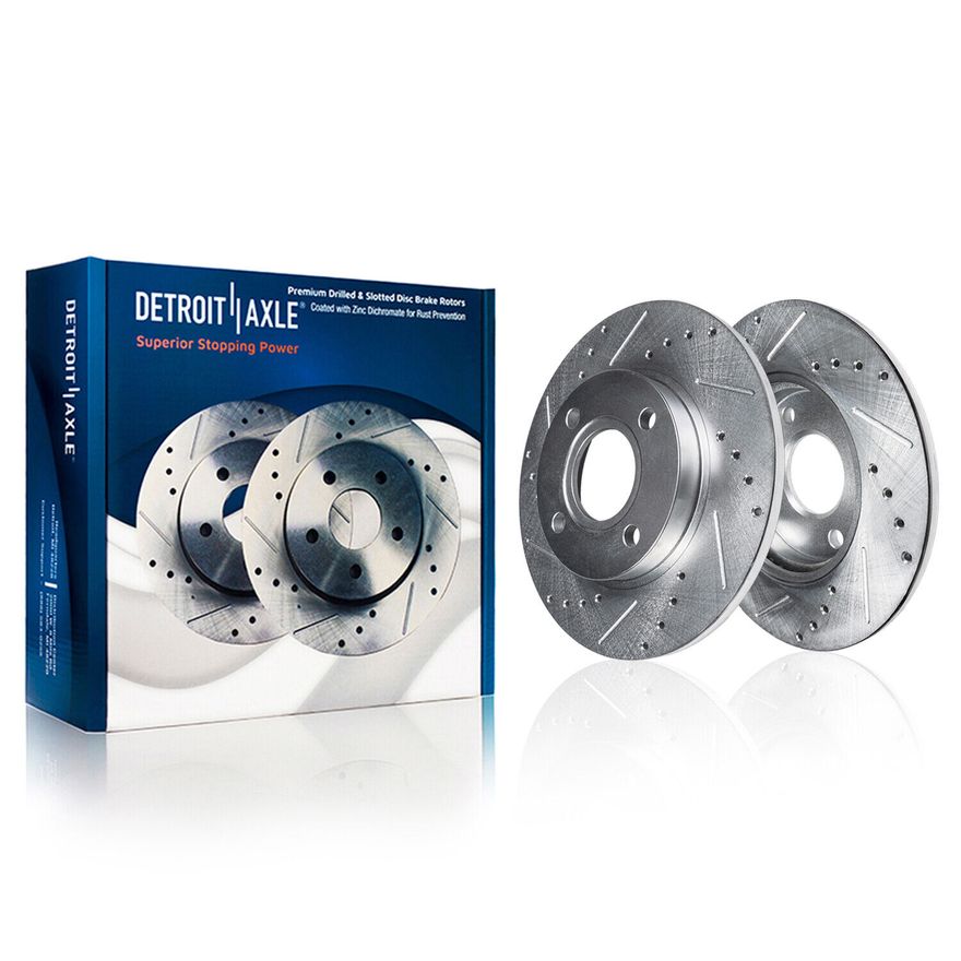 Rear Drilled Brake Rotor - S-3258 x2