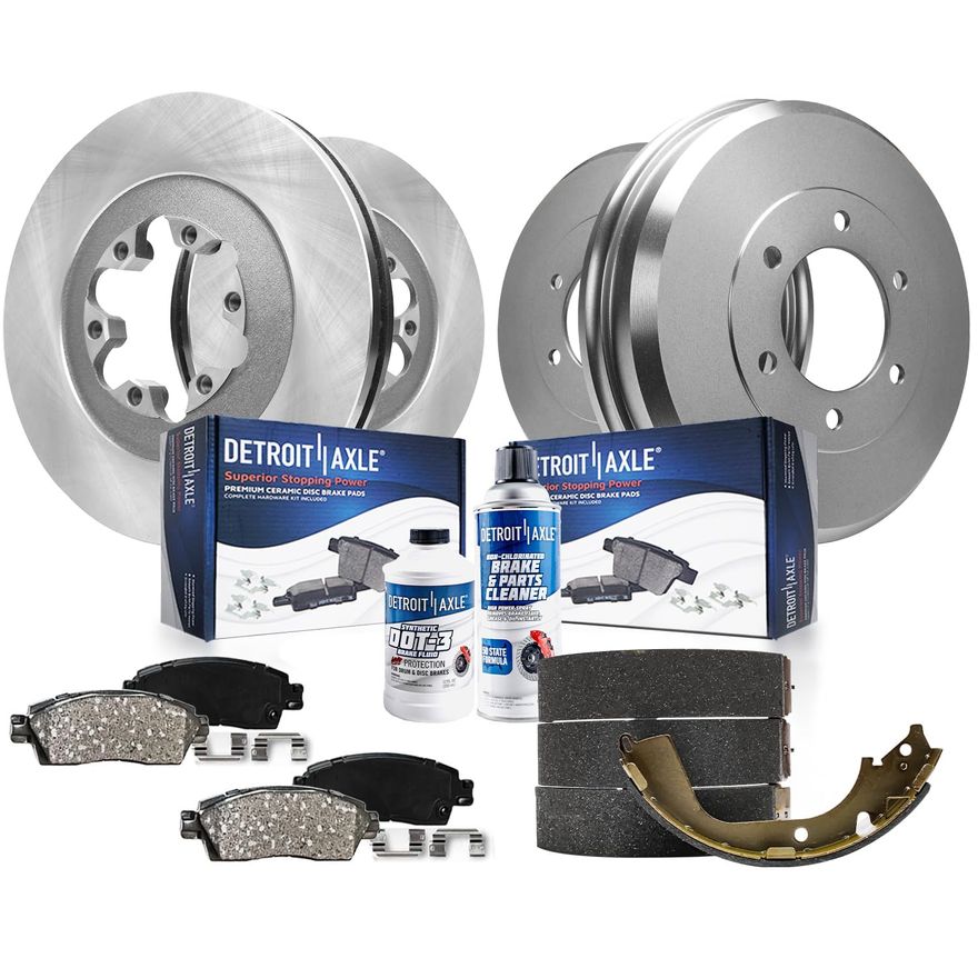 Main Image - Front & Rear Rotors Brake Pads