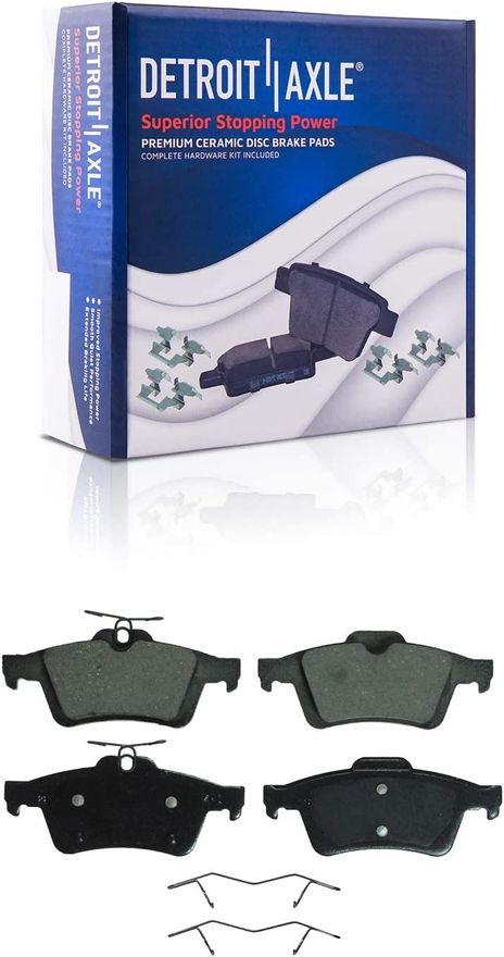 Rear Ceramic Brake Pads - P-1095 x2