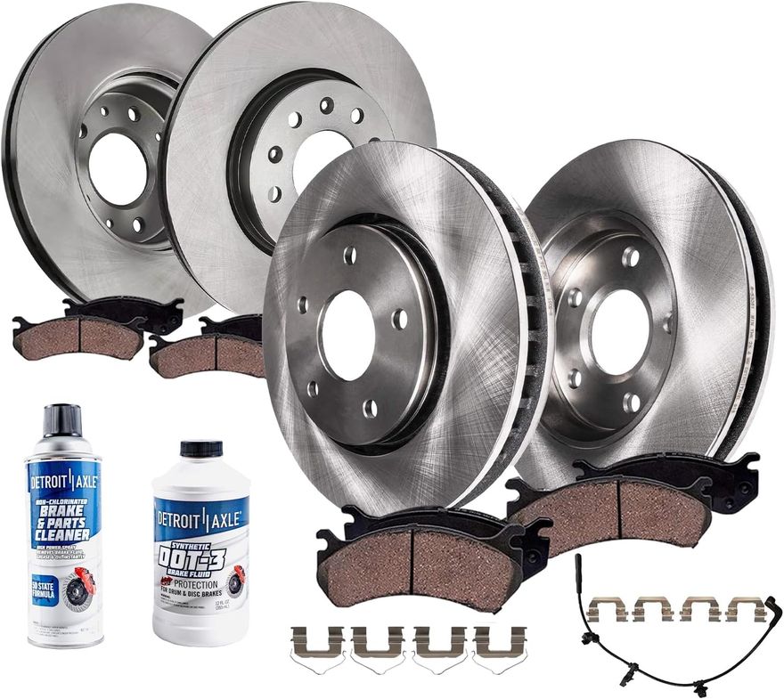 Main Image - Front Rear Rotors Brake Pads Kit