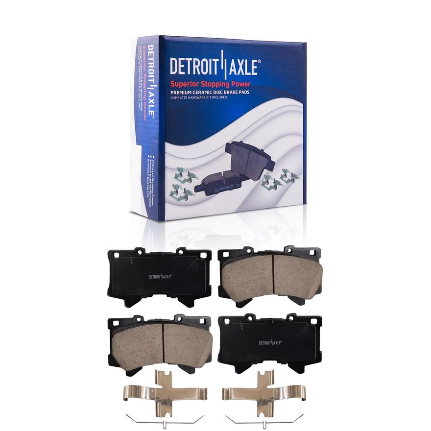 Toyota OEM Front Ceramic Disc Brake Pad Kit For Tundra & Sequoia – 04465-AZ120, 1-Year Warranty
