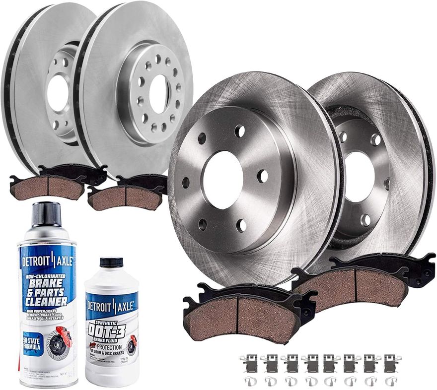 Main Image - Front Rear Rotors Brake Pads