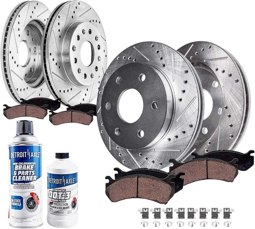 Main Image - Front Rear Rotors Brake Pads