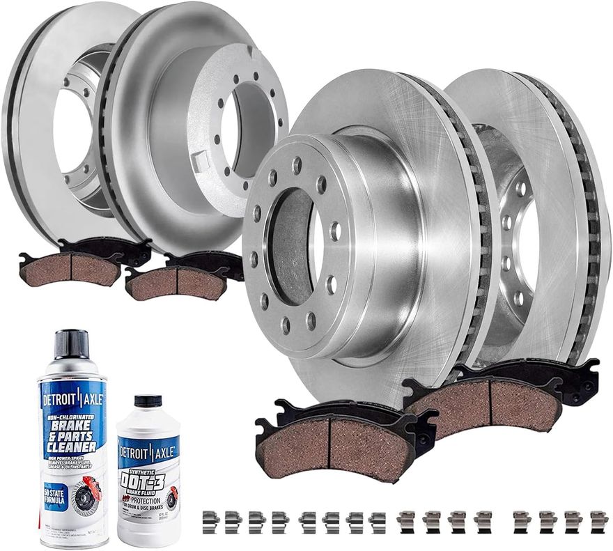 Main Image - Front Rear Rotors Brakes Pads