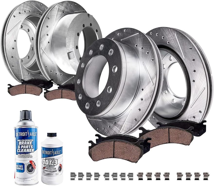 Main Image - Front Rear Rotors Brakes Pads
