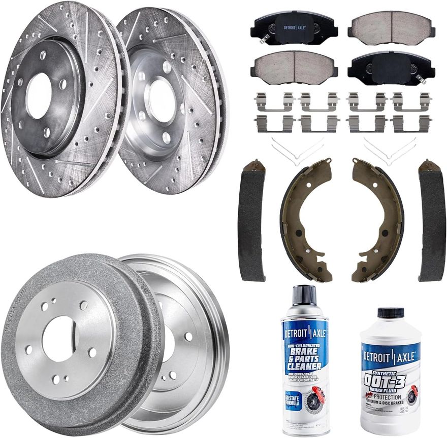 Main Image - Front Rotors Pads Rear Drums Kit