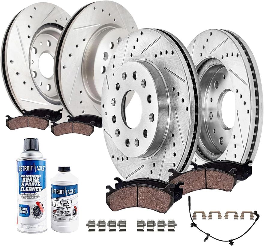 Main Image - Front Rear Rotors Brake Pads Kit