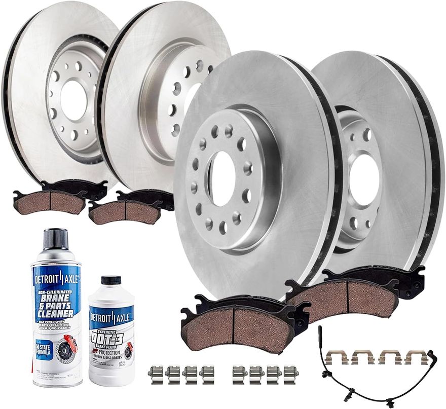 Main Image - Front Rear Rotors Brake Pads Kit