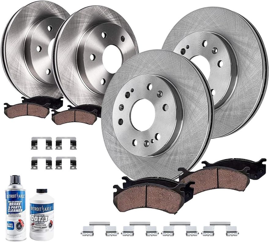 Main Image - Front Rear Rotors Brake Pads Kit