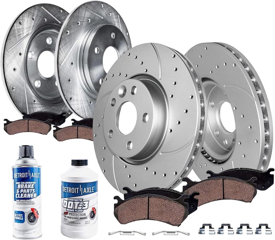 Main Image - Front Rear Rotors Brake Pads Kit