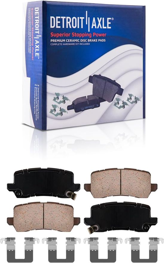 thumbnail image 2 of Detroit Axle Brake Kit: 10pc Front & Rear Ceramic Pads And Rotors For Acura TLX 2015-2020 2 of 5
