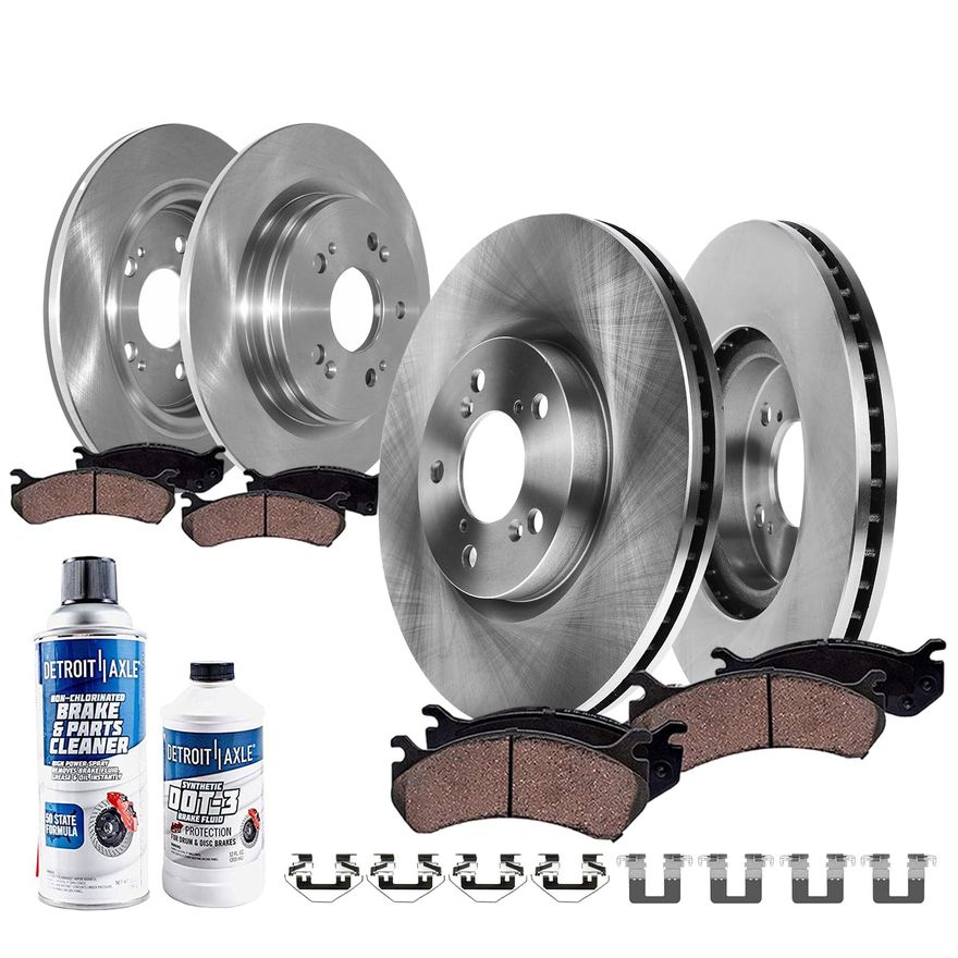 Main Image - Front & Rear Rotors Brake Pads