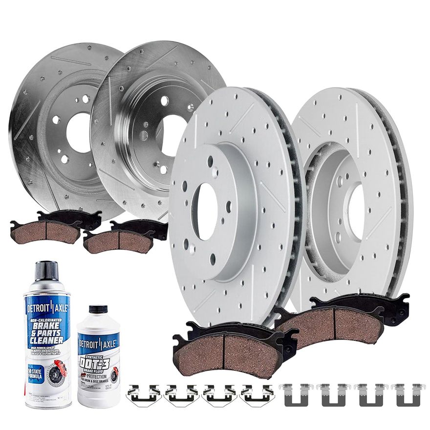 Main Image - Front & Rear Drilled Rotors Kit