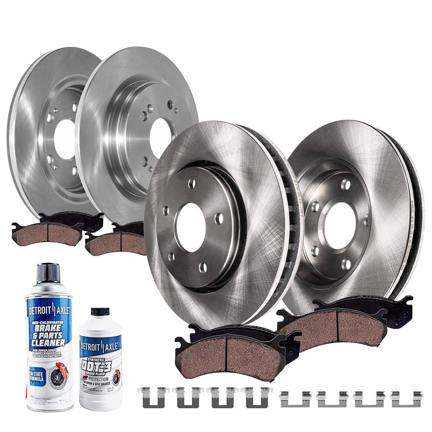 Main Image - Front & Rear Rotors Brake Pads