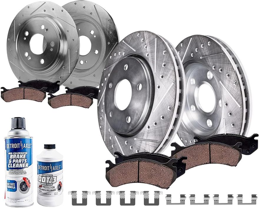 Main Image - Front & Rear Drilled Rotors Kit