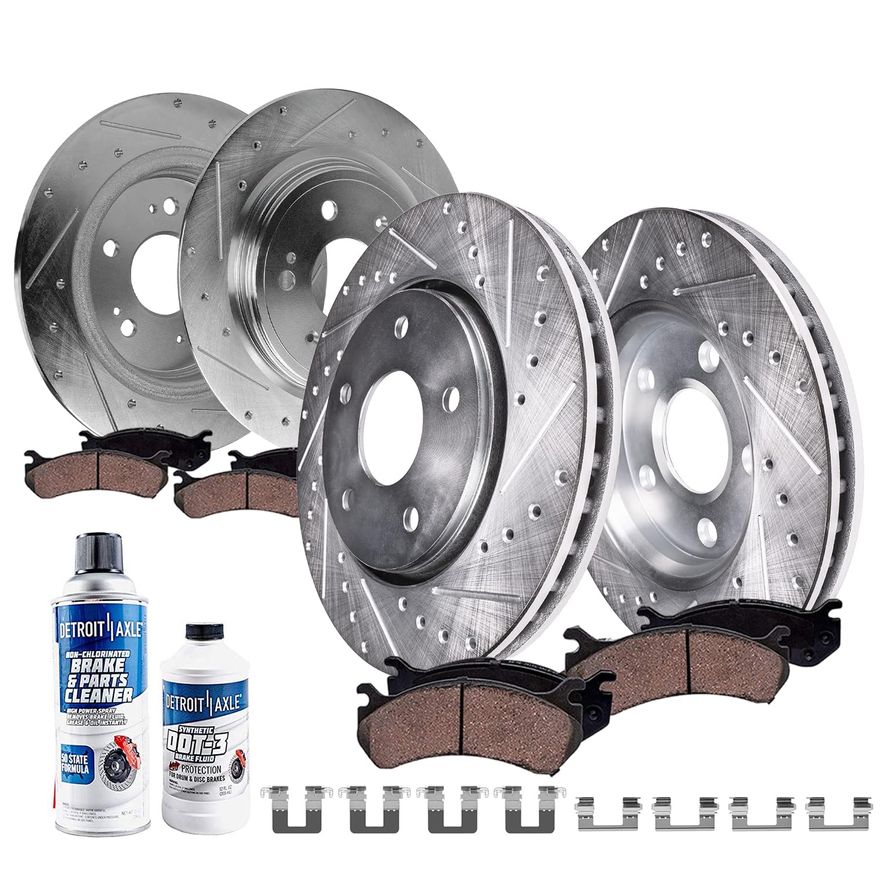 Main Image - Front & Rear Drilled Rotors Kit