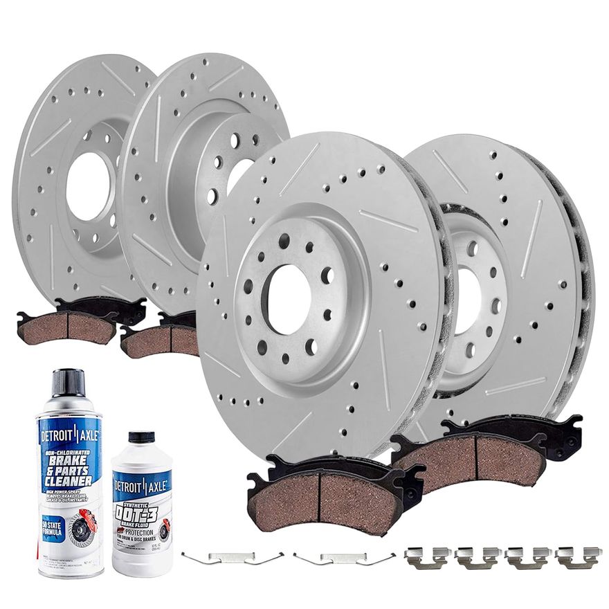 Main Image - Front & Rear Drilled Rotors Kit