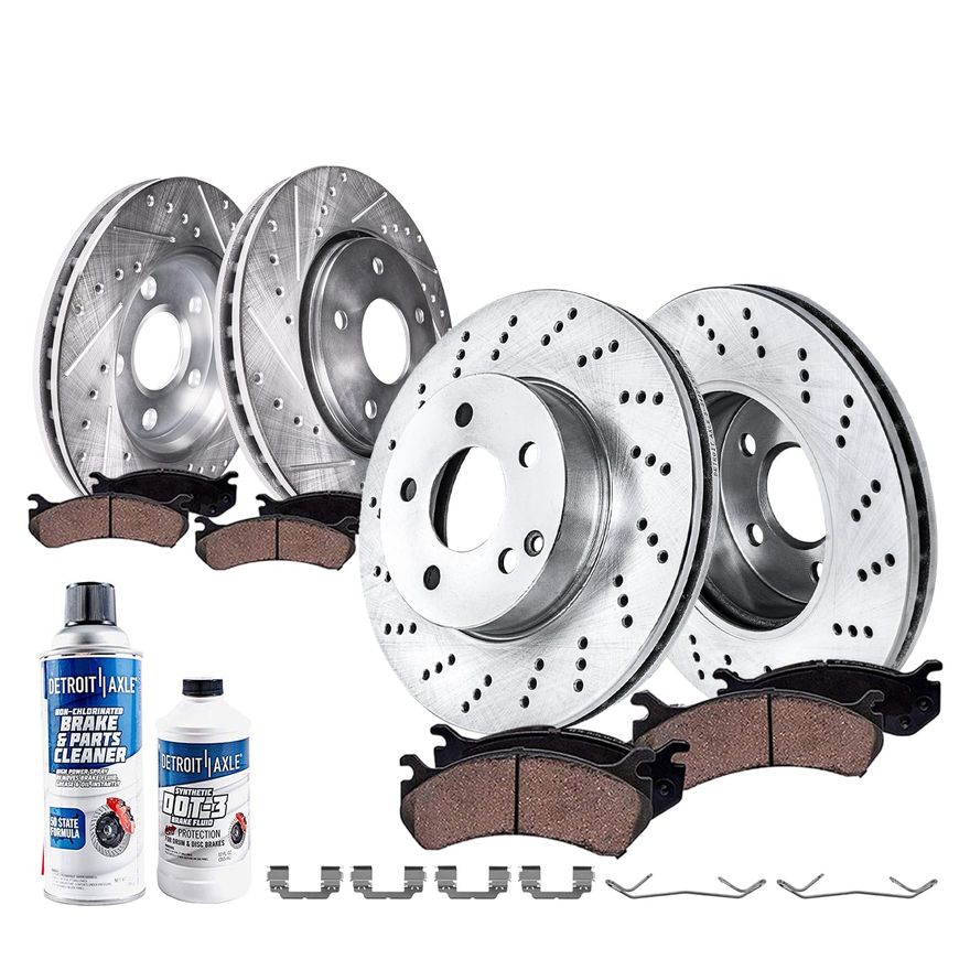 Main Image - Front & Rear Drilled Rotors Kit