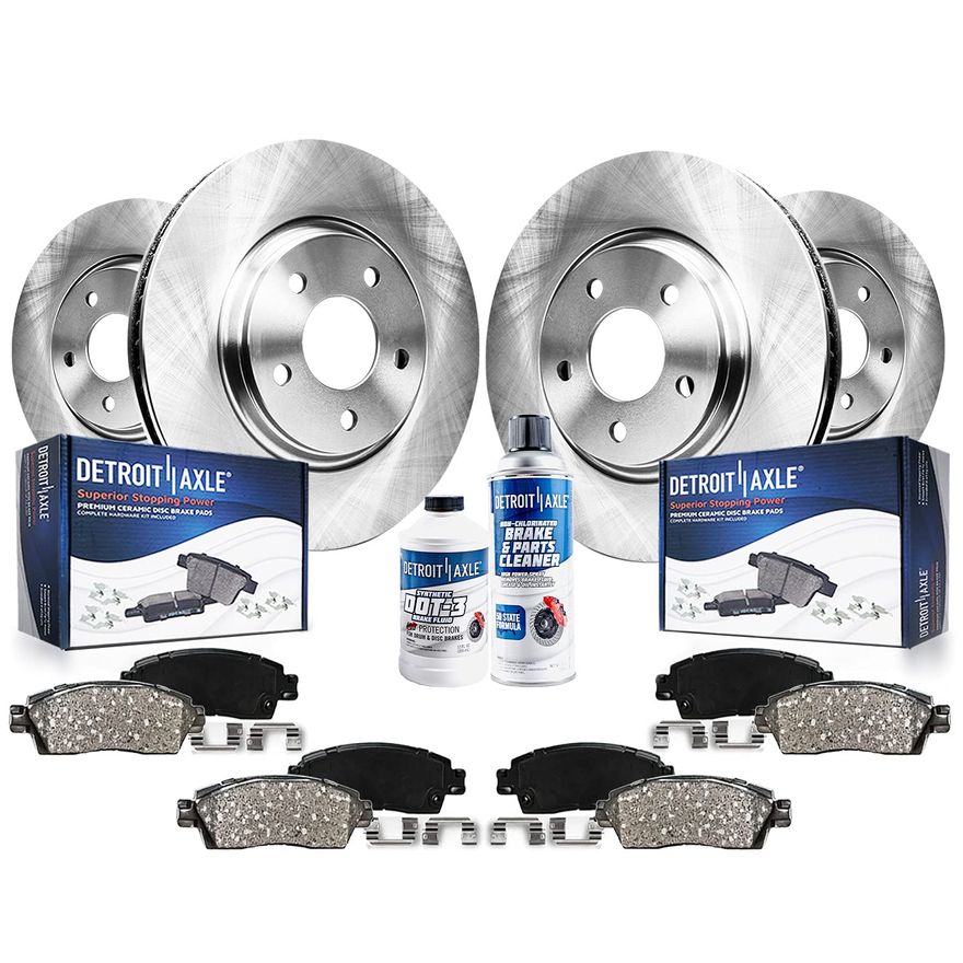 Main Image - Front & Rear Rotors Brake Pads