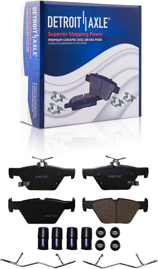 thumbnail image 2 of Auto Shack Drilled & Slotted Brake Rotors With Ceramic Pads For Subaru Outback & Legacy 2005-2009 – Front & Rear 4-Wheel Kit 2 of 6