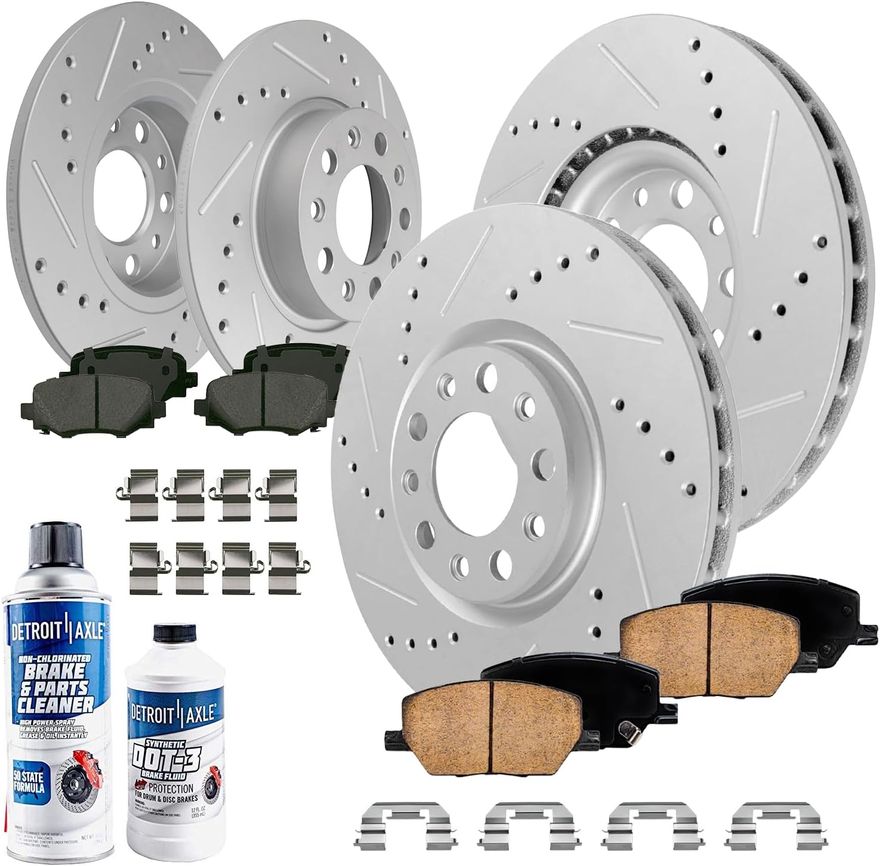 Main Image - Front & Rear Drilled Rotors Kit