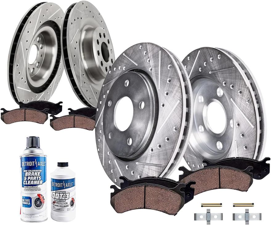 Main Image - Front Rear Rotors Brake Pads