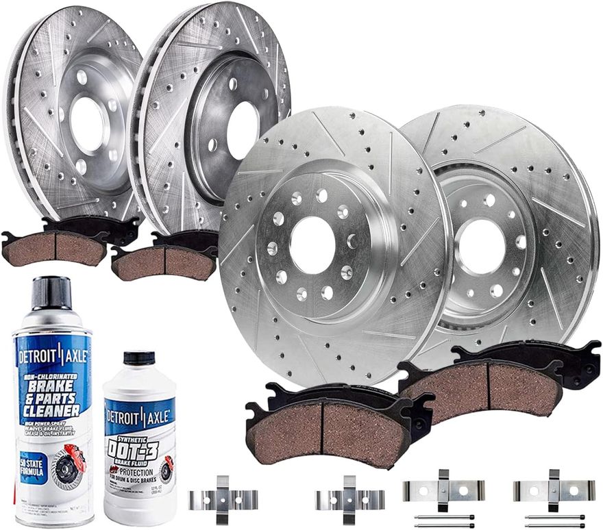 Main Image - Front Rear Rotors Brake Pads