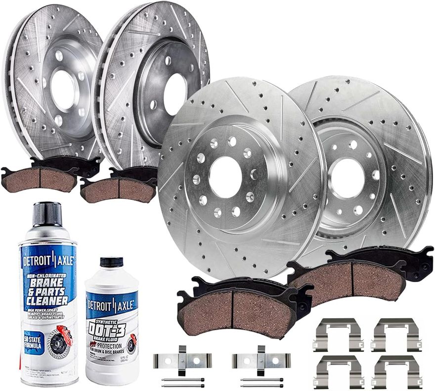 Main Image - Front Rear Rotors Brake Pads